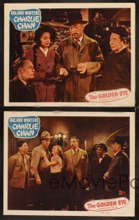 6g728 GOLDEN EYE 4 LCs '48 Roland Winters as Charlie Chan, wacky image of Mantan Moreland!