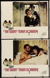 6g015 GREAT TRAIN ROBBERY 9 int'l LCs '79 Sean Connery, Donald Sutherland & sexy Lesley-Anne Down!