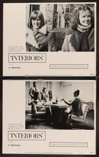6g242 INTERIORS 8 LCs '78 Diane Keaton, Mary Beth Hurt, Kristin Griffith, directed by Woody Allen!