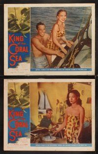 6g530 KING OF THE CORAL SEA 7 LCs '56 scuba divers Chips Rafferty & Ilma Adey in Australia!
