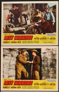 6g596 LAST COMMAND 6 LCs '55 Sterling Hayden & Ernest Borgnine at the Alamo!
