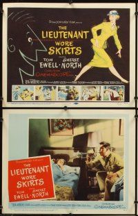 6g279 LIEUTENANT WORE SKIRTS 8 LCs '56 sexy officer Sheree North in uniform, Tom Ewell!