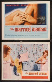 6g298 MARRIED WOMAN 8 LCs '65 Jean-Luc Godard's Une femme mariee, great sexy images!
