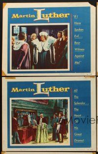 6g668 MARTIN LUTHER 5 LCs '53 directed by Irving Pichel, most famous rebel against Catholic church!