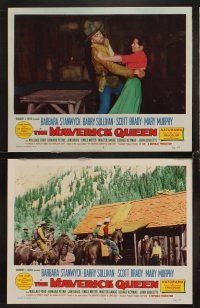 6g535 MAVERICK QUEEN 7 LCs '56 cowgirl Barbara Stanwyck, from Zane Grey's novel!