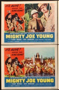 6g599 MIGHTY JOE YOUNG 6 LCs R53 first Ray Harryhausen, Terry Moore, Ben Johnson!
