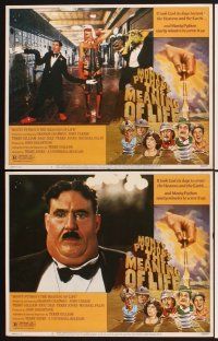 6g322 MONTY PYTHON'S THE MEANING OF LIFE 8 LCs '83 Chapman, Cleese, Gilliam, Idle, Jones, Palin!