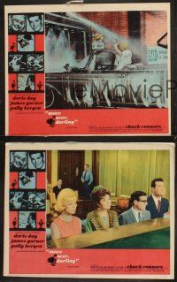 6g822 MOVE OVER, DARLING 3 LCs '64 great images of Polly Bergen, James Garner, pretty Doris Day!