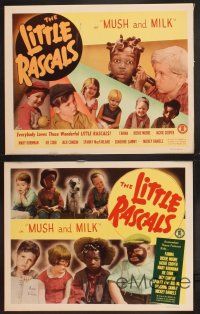 6g750 MUSH & MILK 4 LCs R50 Little Rascals, Farina, Dickie Moore, cute images of Our Gang kids!