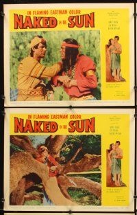 6g331 NAKED IN THE SUN 8 LCs '57 white slavery filmed in the wilds of Florida's jungles!