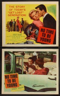6g341 NO TIME TO BE YOUNG 8 LCs '57 1st Robert Vaughn, too old to be teens, too young to be adults!