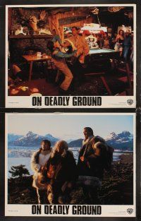 6g351 ON DEADLY GROUND 8 LCs '95 star/director Steven Seagal, Michael Caine, Joan Chen