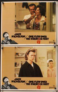 6g607 ONE FLEW OVER THE CUCKOO'S NEST 6 LCs '75 Jack Nicholson, Louise Fletcher, Forman classic!