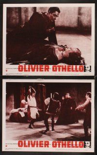 6g358 OTHELLO 8 LCs '66 Laurence Olivier in the title role with Maggie Smith as Desdemona!