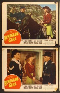 6g549 RENEGADE GIRL 7 LCs '46 Ann Savage's beauty & daring made her a hunted woman!