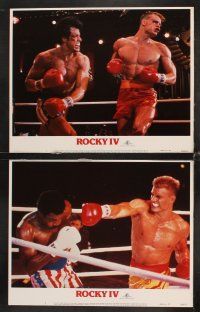 6g398 ROCKY IV 8 LCs '85 heavyweight champ Sylvester Stallone, Dolph Lundgren!