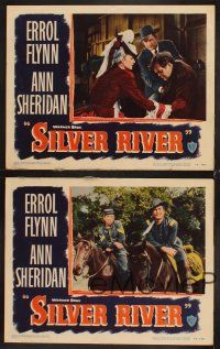 6g767 SILVER RIVER 4 LCs '48 Errol Flynn gambles for his life & sexiest Ann Sheridan!