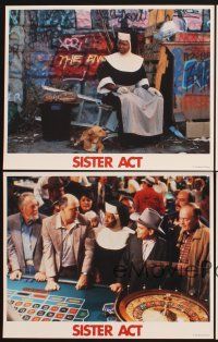 6g770 SISTER ACT 4 LCs '92 Maggie Smith, Harvey Keitel, Whoopi Goldberg as a nun!