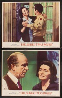 6g439 SUBJECT WAS ROSES 8 LCs '68 Martin Sheen, Patricia Neal, a story of three strangers!