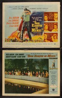 6g460 THIS EARTH IS MINE 8 LCs '59 Rock Hudson, Jean Simmons, Dorothy McGuire, Claude Rains!