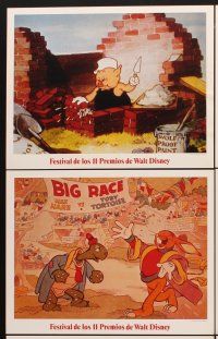 6g637 WALT DISNEY'S CARNIVAL OF HITS 6 Spanish/U.S. LCs '70s 11 cartoons that won Academy Awards + Oscar!