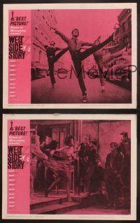 6g841 WEST SIDE STORY 3 LCs R62 Academy Award winning classic, Rita Moreno, Richard Beymer!