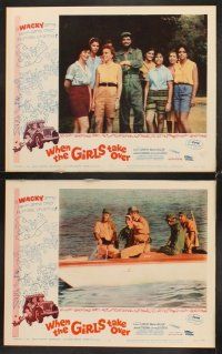 6g486 WHEN THE GIRLS TAKE OVER 8 LCs '62 Robert Lowery, Jackie Coogan, James Ellison!