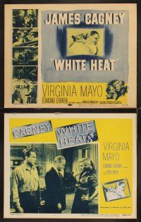 6g488 WHITE HEAT 8 LCs R56 James Cagney is Cody Jarrett, classic film noir, top of the world, Ma!