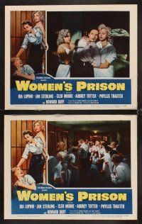 6g574 WOMEN'S PRISON 7 LCs '54 Ida Lupino & super sexy convict Cleo Moore, sensational scandal!