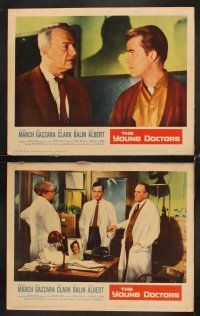 6g495 YOUNG DOCTORS 8 LCs '61 Fredric March, Ben Gazzara, Dick Clark broke all the rules!