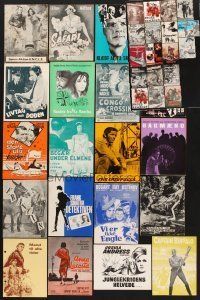 6h026 LOT OF 38 DANISH PROGRAMS FROM U.S. MOVIES '50s-70s lots of different images & artwork!