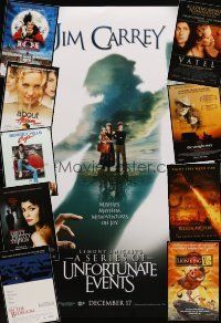 6h057 LOT OF 55 UNFOLDED ONE-SHEETS '82-04 Lemony Snicket's A Series of Unfortunate Events +more!