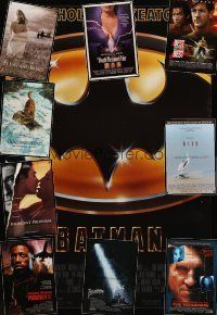 6h059 LOT OF 41 UNFOLDED DOUBLE-SIDED ONE-SHEETS '89 - '96 Batman, The Phantom & many more!