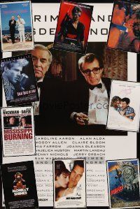 6h063 LOT OF 37 UNFOLDED ONE-SHEETS '83-93 Crimes & Misdemeanors, Dirty Rotten Scoundrels +more