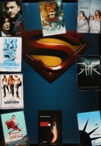 6h064 LOT OF 37 UNFOLDED DOUBLE-SIDED ONE-SHEETS '97 - '06 Superman Returns, X-Men III & more!