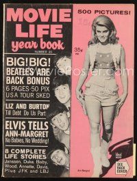 6h178 MOVIE LIFE year book magazine '64 Ann-Margret, The Beatles are back, 500 pics, annual issue!!