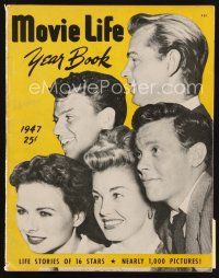 6h175 MOVIE LIFE year book magazine '47 life stories of 16 stars & 1,000 pictures, annual issue!