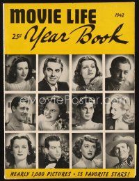6h174 MOVIE LIFE year book vol 1 no 1 magazine '42 nearly 1,000 pictures, 15 favorite stars!
