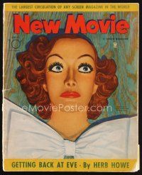 6h179 NEW MOVIE MAGAZINE magazine July 1935 incredible mask of Joan Crawford by Rosalie Rush!