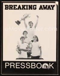 6h371 BREAKING AWAY pressbook '79 Dennis Christopher, Dennis Quaid, Jackie Earle Haley, Daniel Stern