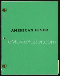 6h275 AMERICAN FLYERS final draft script May 14, 1984, screenplay by Steve Tesich!
