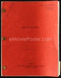 6h278 BONZO GOES TO COLLEGE final shooting script March 17, 1952, screenplay by Jack Henley!