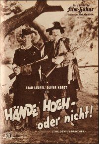 6h232 DEVIL'S BROTHER German program R58 Hal Roach, great different images of Laurel & Hardy!