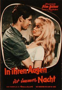 6h252 NIGHT HEAVEN FELL German program '58 different images of sexy Brigitte Bardot & Boyd!