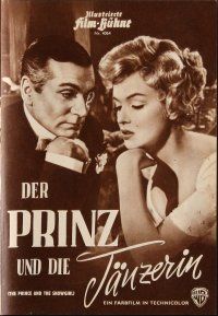 6h258 PRINCE & THE SHOWGIRL German program '57 Laurence Olivier & sexy Marilyn Monroe, different!