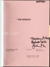 6h282 CROSSING THE BRIDGE revised script March 22, 1991, screenplay by Mike Binder!