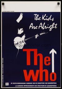6j698 KIDS ARE ALRIGHT Belgian '79 Roger Daltrey, Peter Townshend, The Who, rock & roll!