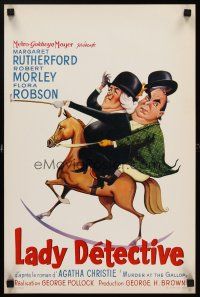 6j725 MURDER AT THE GALLOP Belgian '63 Robert Morley, Margaret Rutherford as Miss Marple!