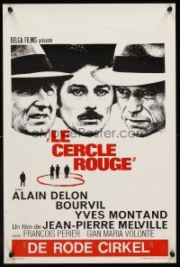 6j743 RED CIRCLE Belgian '70 Jean-Pierre Melville's Le Cercle Rouge, Alain Delon!