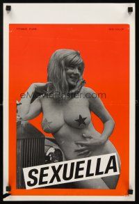 6j756 SEXUELLA Belgian '76 great image of busty Corinne Lahaye in title role!